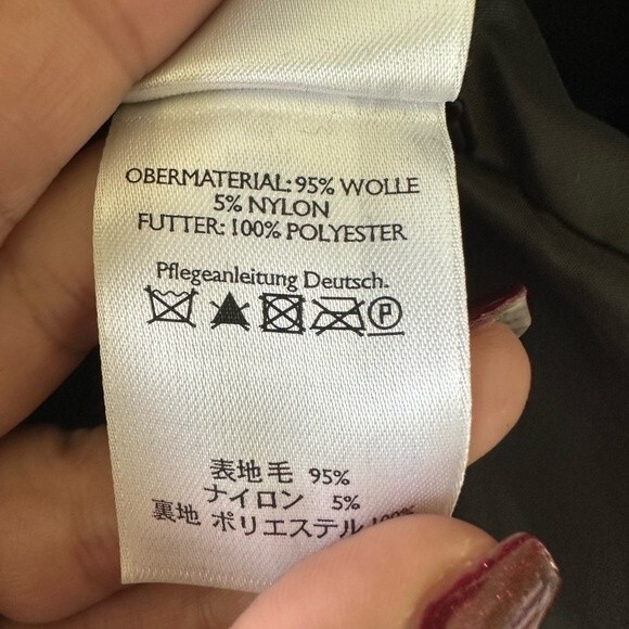 Eddie Bauer Wool Blend Classic Button Down Crop Blazer Coat Jacket Pockets P8 - Picture 6 of 7